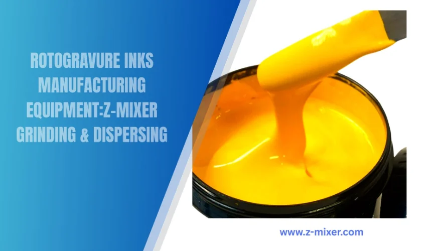 Large-scale turnkey rotogravure inks manufacturing equipment with bead mills and high-speed dispersers.